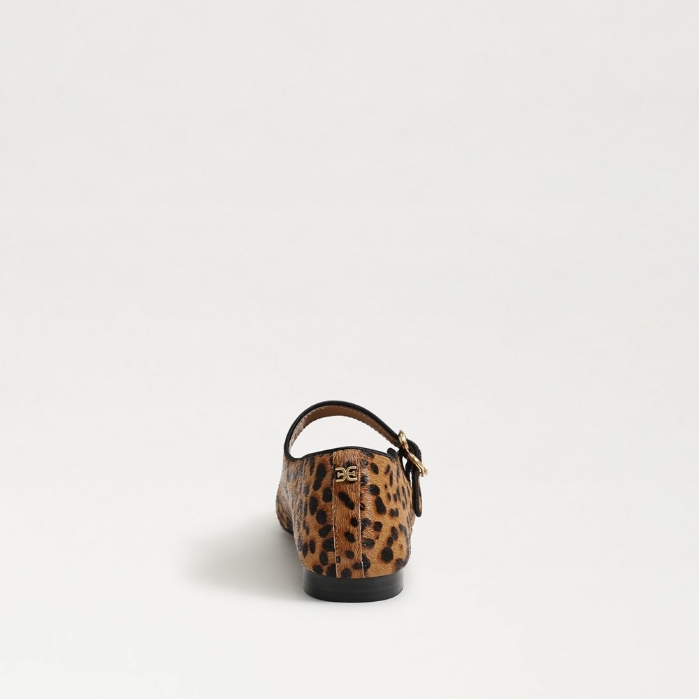 Sam Edelman Leopard Brahma Hair Leather Ballet Flats 7 1/2 NWT - Picture 6 of 14